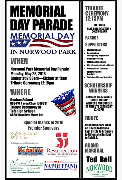Memorial Day Parade flyer